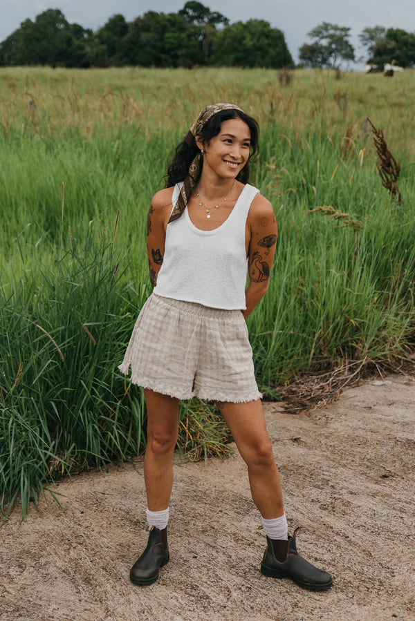 OTTWAY Lana Checkered Shorts