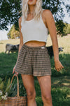 OTTWAY Willow - Green Checked Shorts