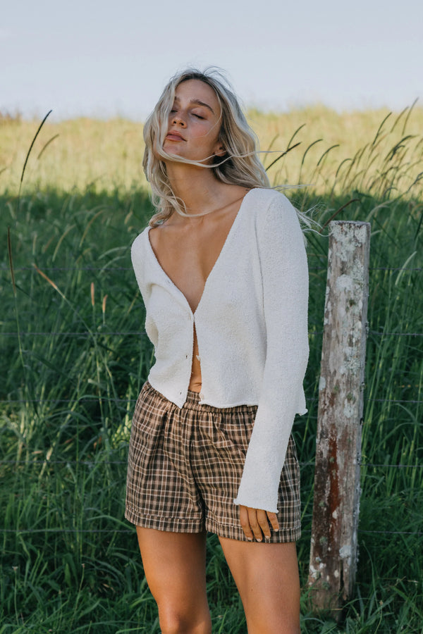 OTTWAY Willow - Green Checked Shorts