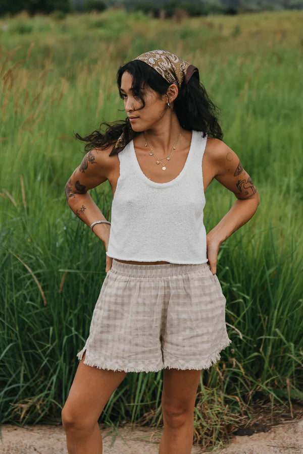 OTTWAY Lana Checkered Shorts