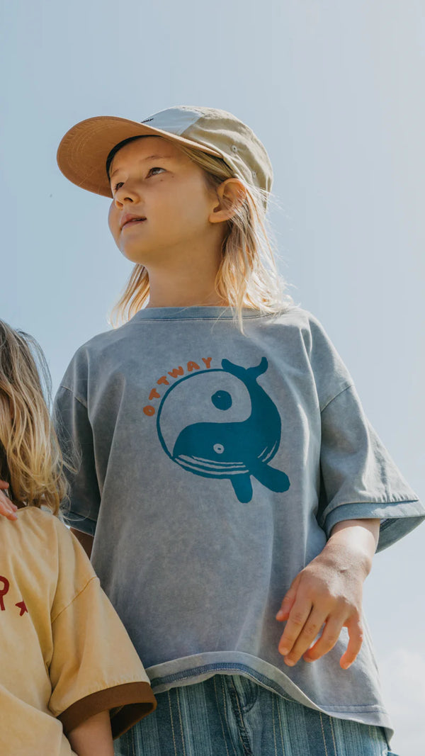 OTTWAY Ocean Pals Washed Blue T-Shirt - Kids