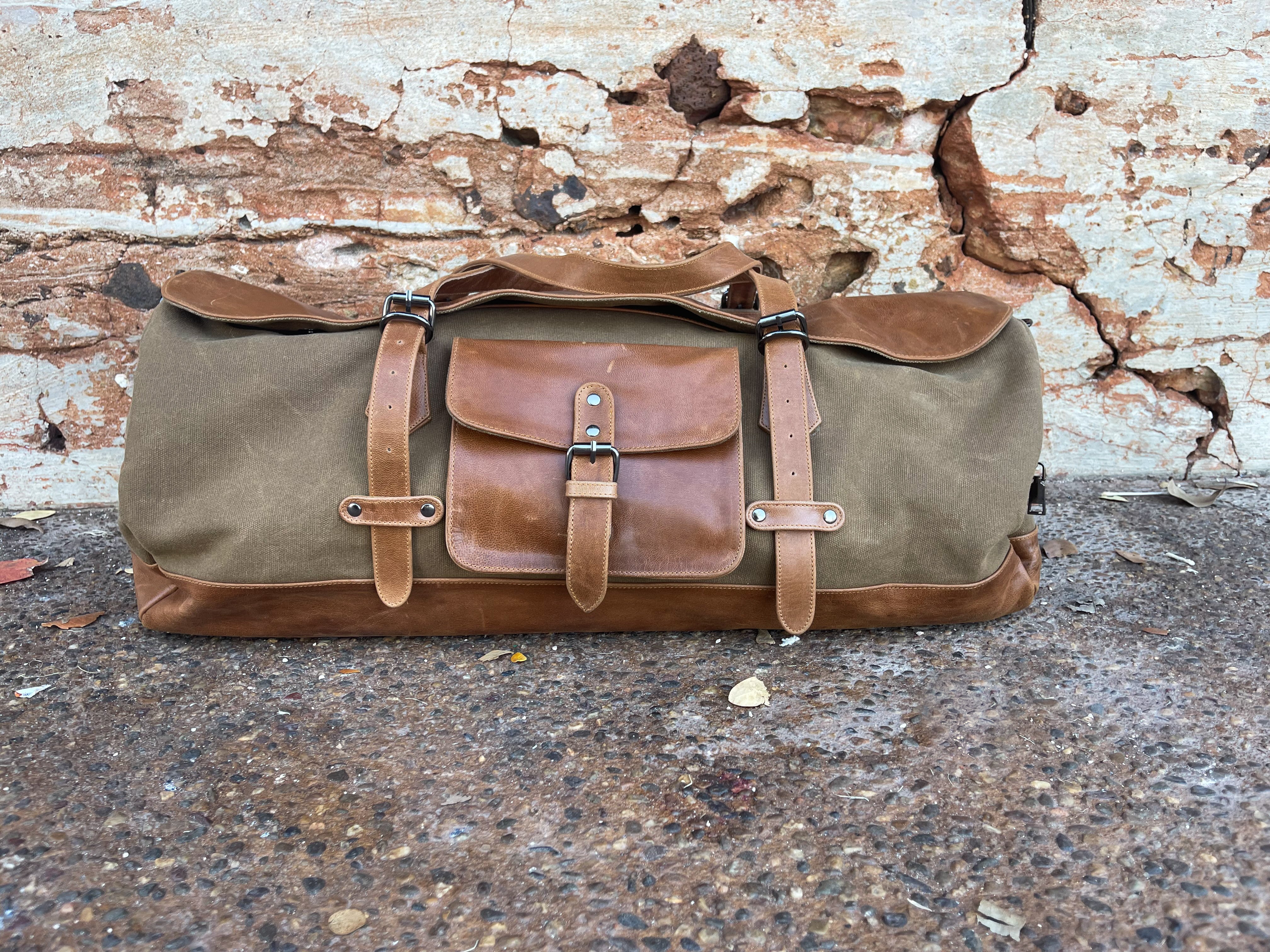 London Weekender Canvas Bag - Earth